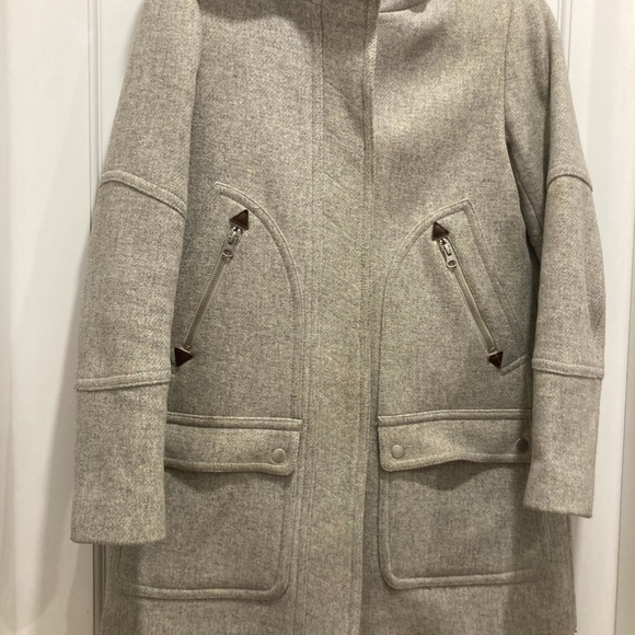 Jcrew Chateau Parka in Italian stadium-cloth wool Size 0 Small - Picture 4 of 11